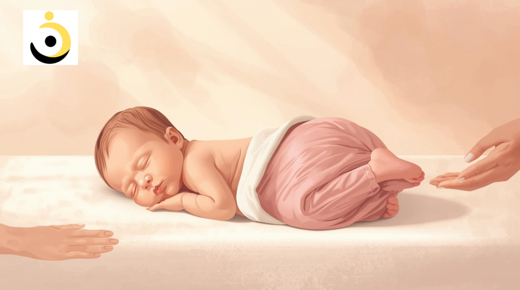 nằm sấp có thể gây rủi ro cho bé sơ sinh
