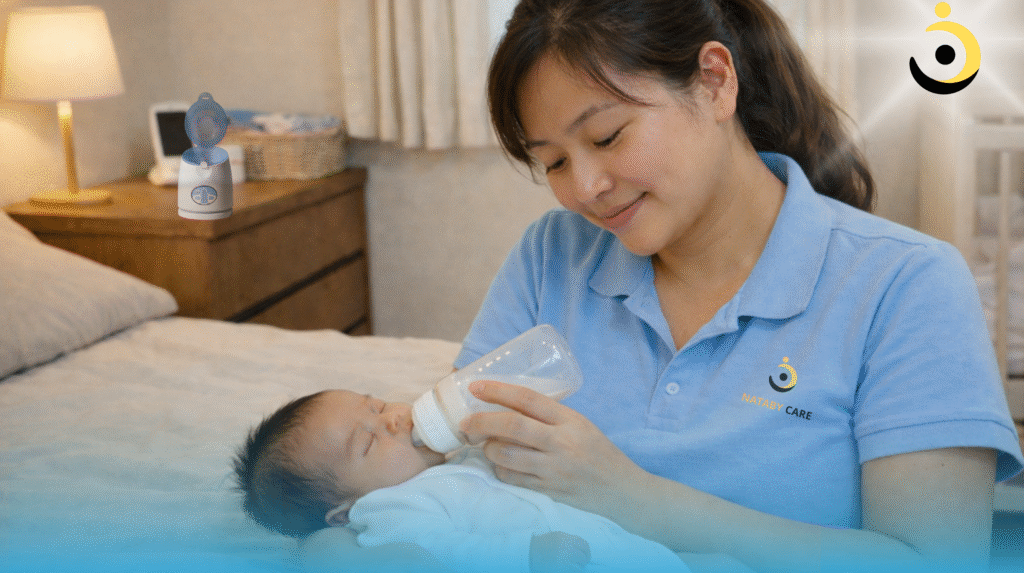 chuyên viên Nataby Care chăm sóc bé toàn diện