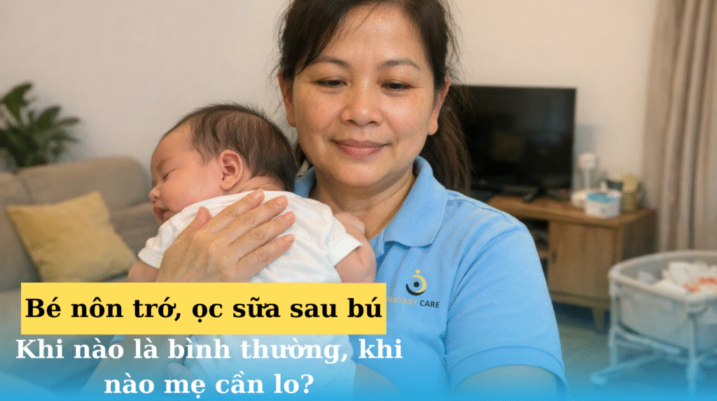 Nôn trớ ở trẻ khi nào bình thường, khi nào bất thường