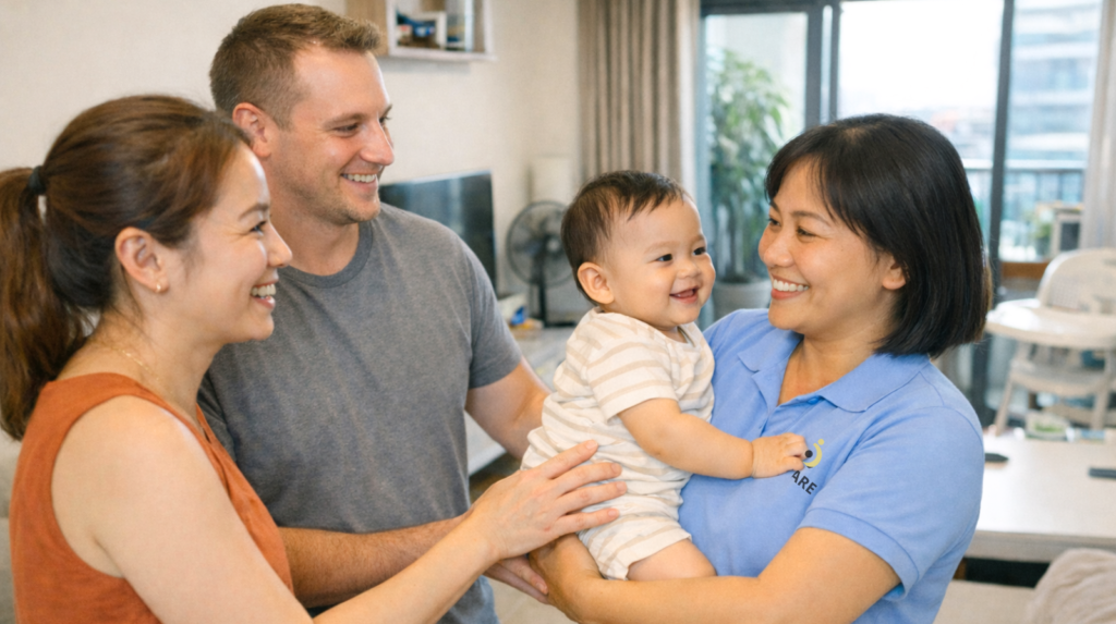 Yên tâm trao gửi bé cho người chăm sóc