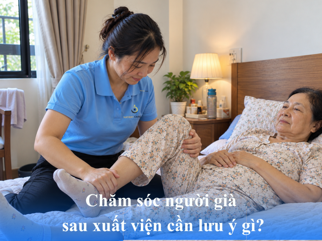 Chăm ông bà sau xuất viện